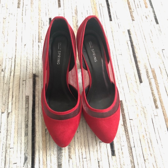 Spring Red Pumps - Picture 3 of 7